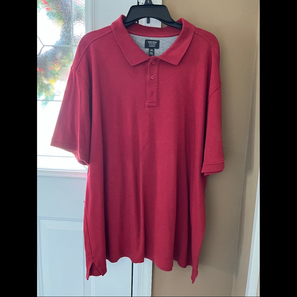 Nordstrom Men’s Shop Classics red polo shirt size XXL